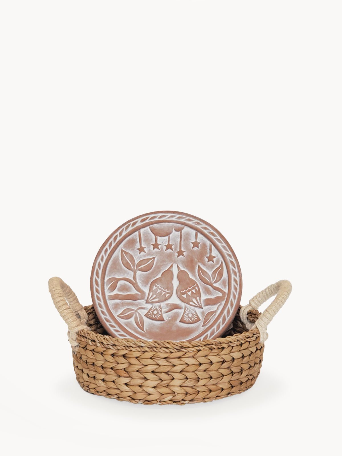 Terra Cotta Lovebird Bread Warmer & Basket Set - Coley'sClosetCo