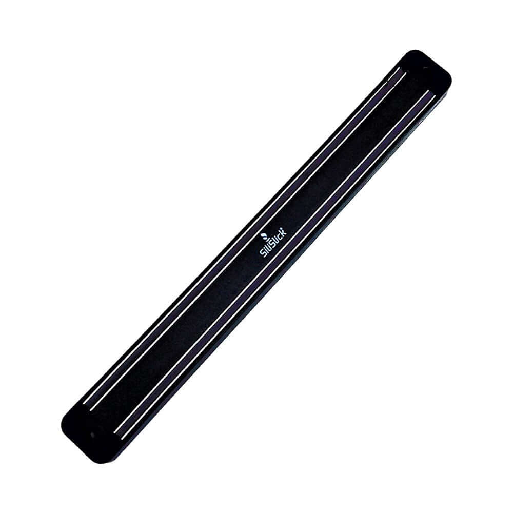 Kitchen Knife Set Kit | Black Magnetic Rack & Sharpener - Coley'sClosetCo
