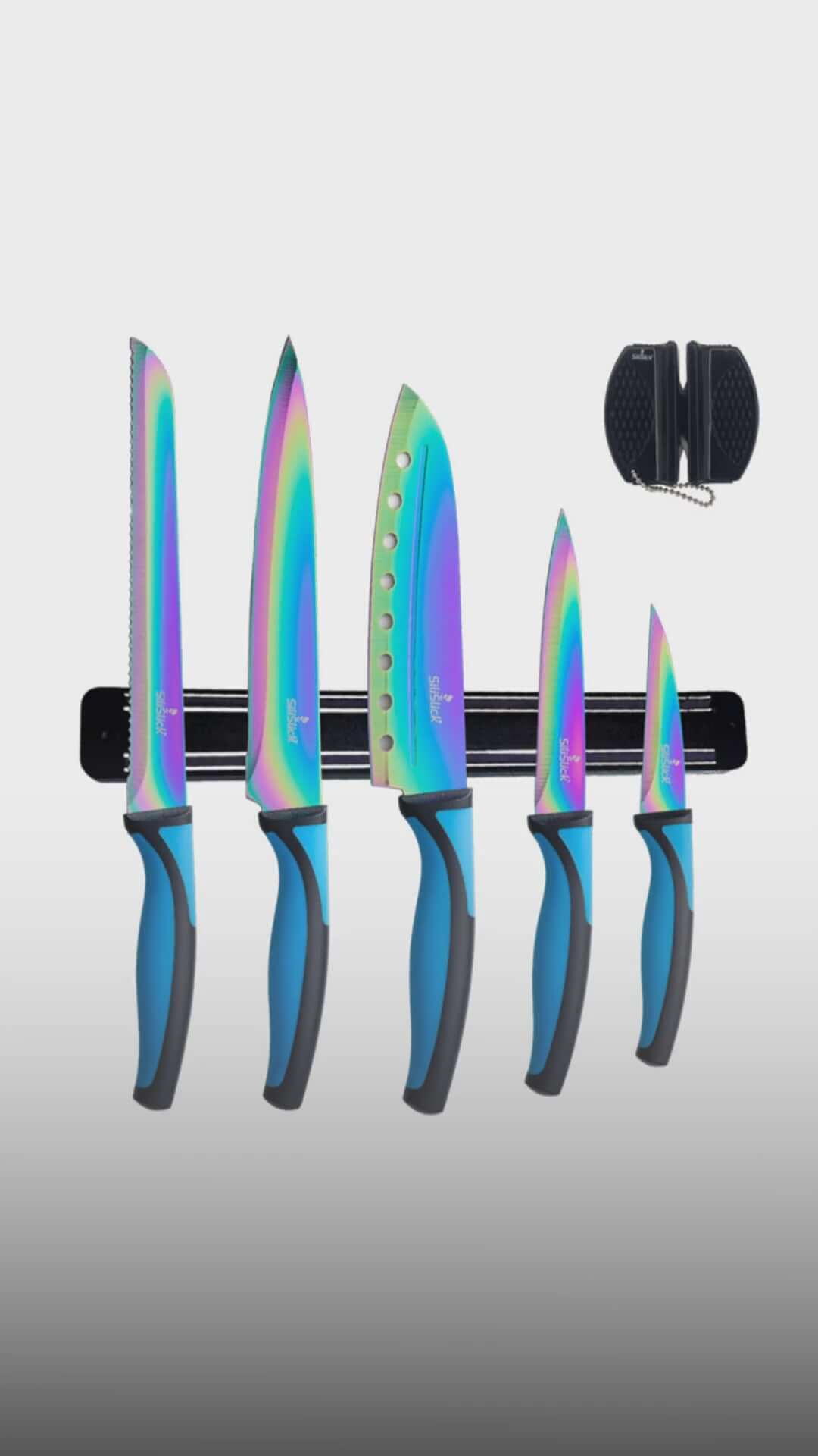 Kitchen Knife Set - Titanium Coated Blades - Coley'sClosetCo