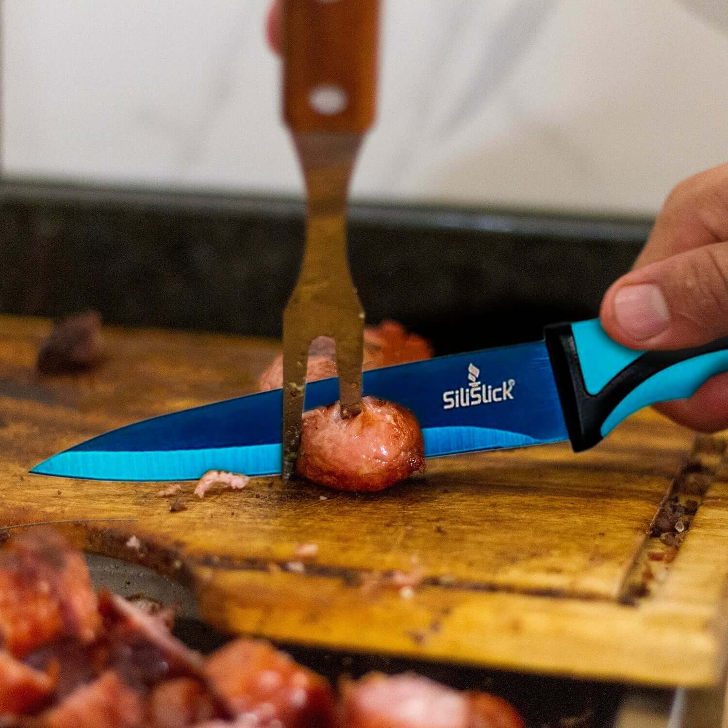 Kitchen Knife Set - Titanium Coated Blades - Coley'sClosetCo