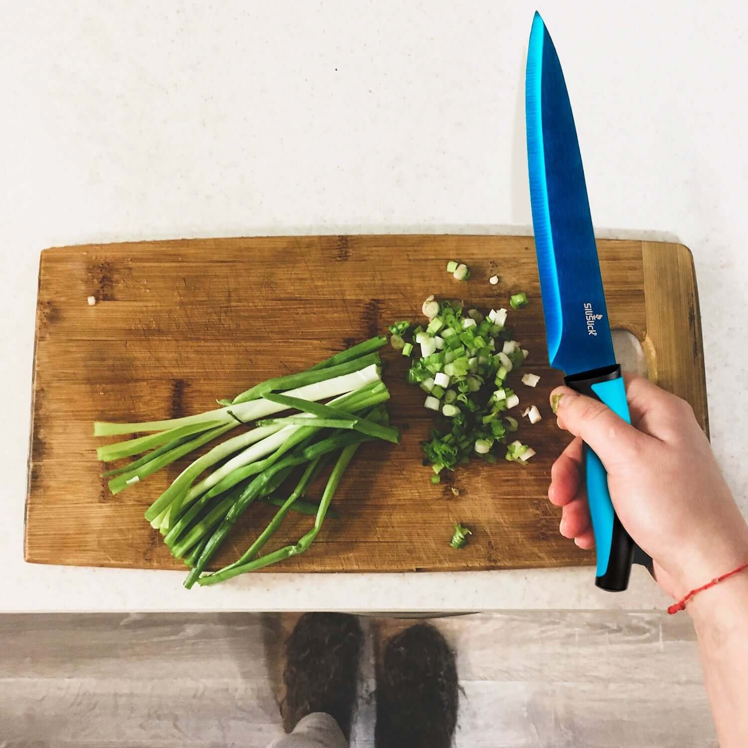 Kitchen Knife Set - Titanium Coated Blades - Coley'sClosetCo