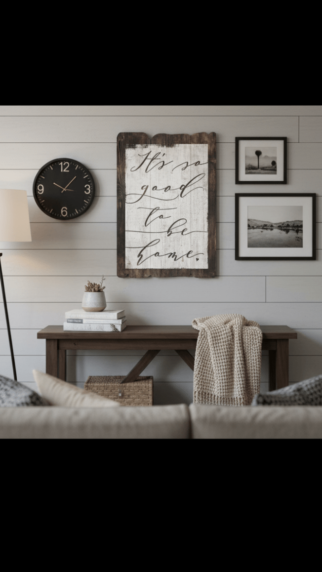 Rustic "It's so good to be home." Wood Wall Sign | Farmhouse Decor fall decor - Coley'sClosetCo