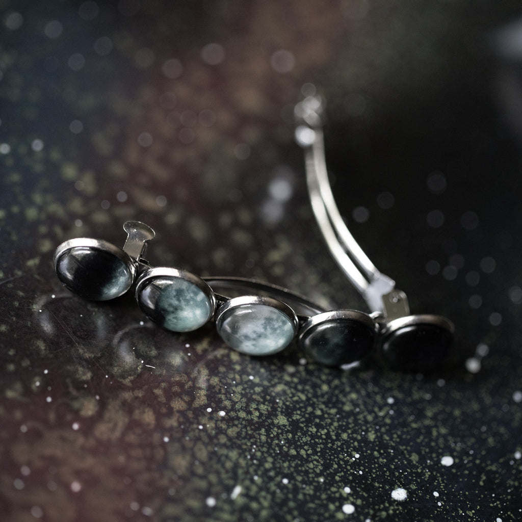 Moon Phase Hair Clip Barrette - Coley'sClosetCo