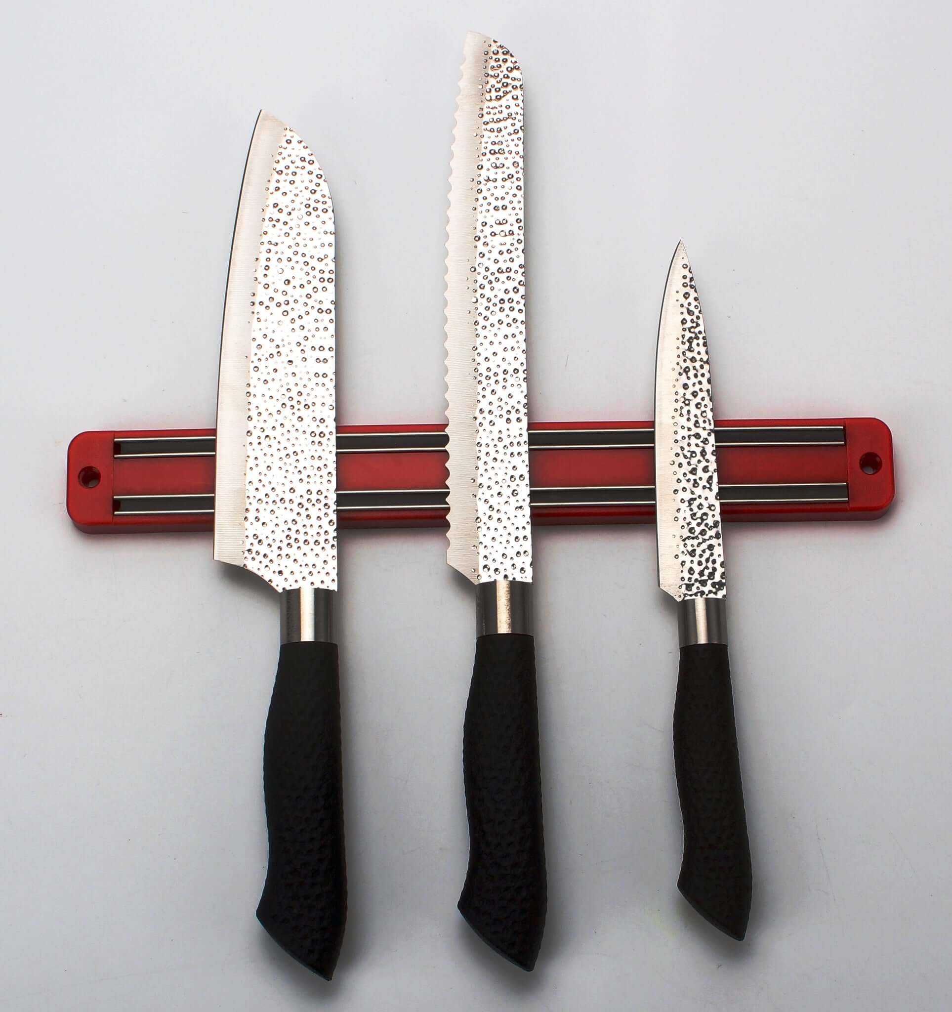 3 - Piece Hammered Chef Knife Set - Coley'sClosetCo