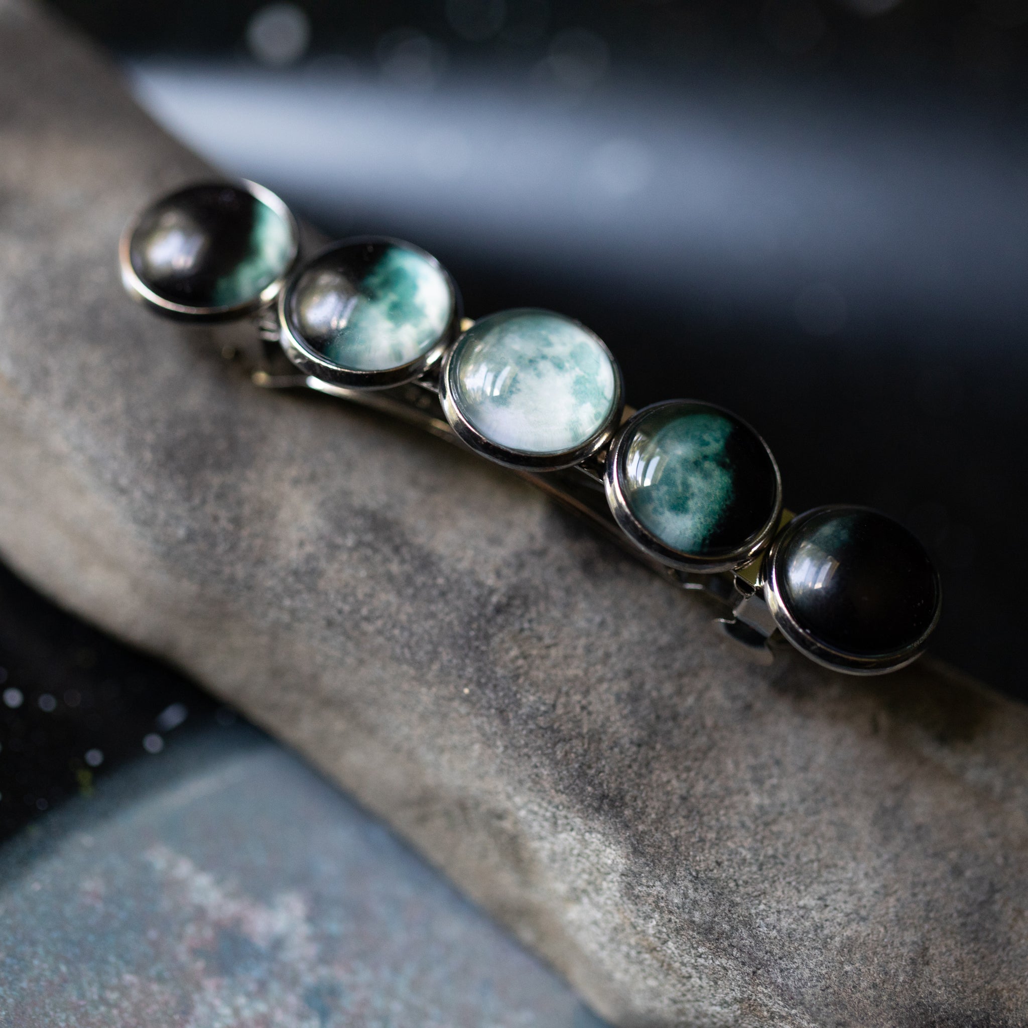 Moon Phase Hair Clip Barrette - Coley'sClosetCo