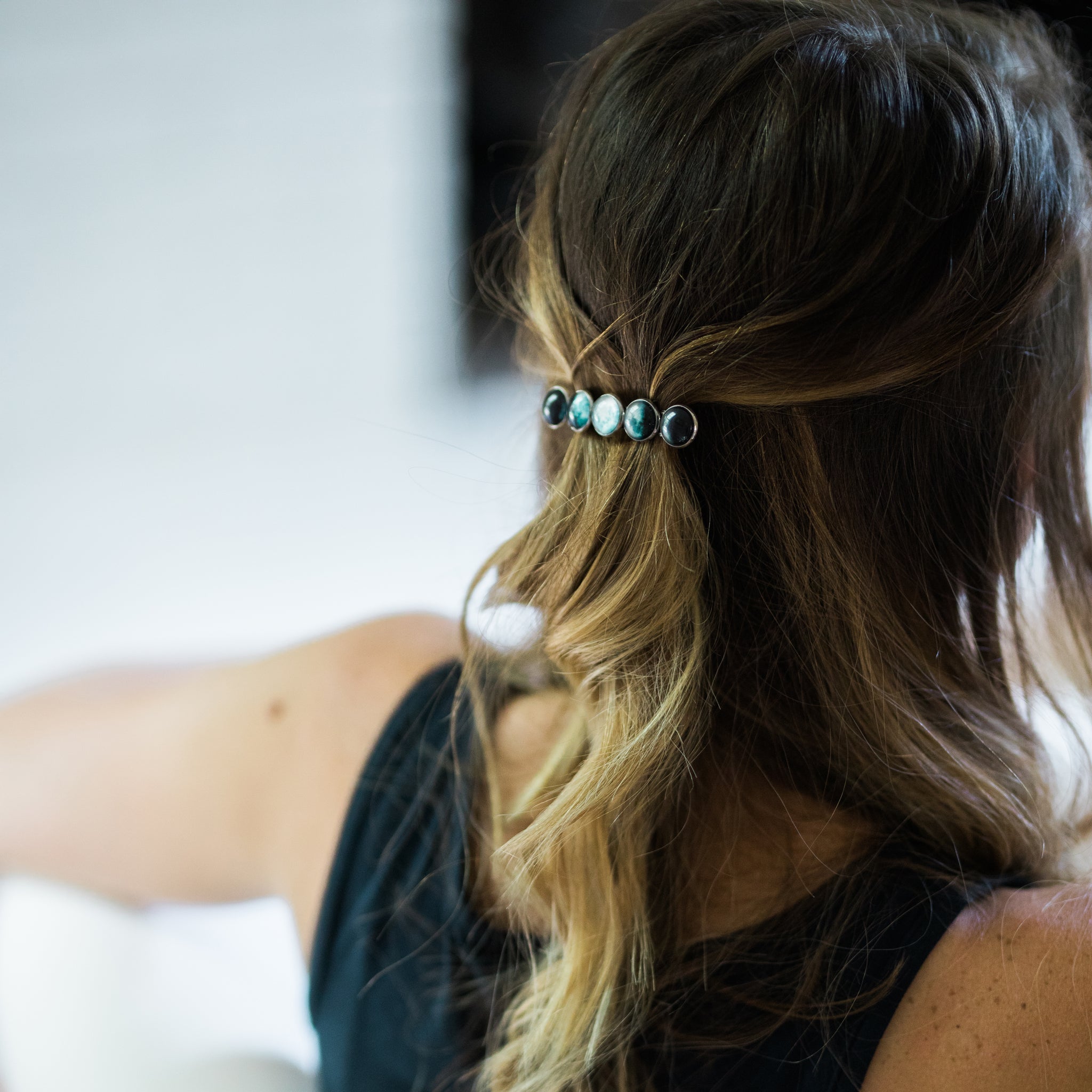 Moon Phase Hair Clip Barrette - Coley'sClosetCo