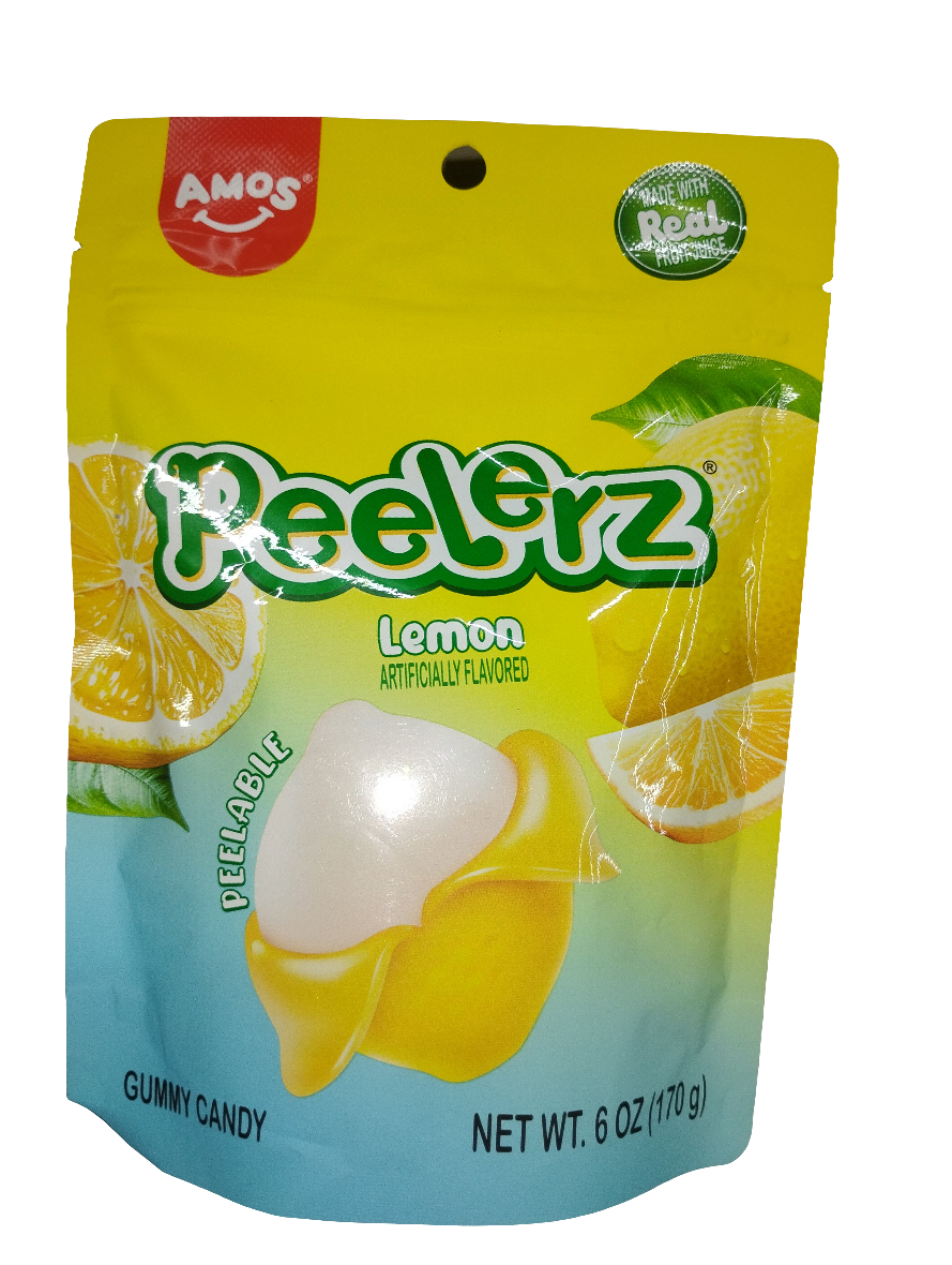 Peelerz peelable fruit gummy snacks (lemon flavored)