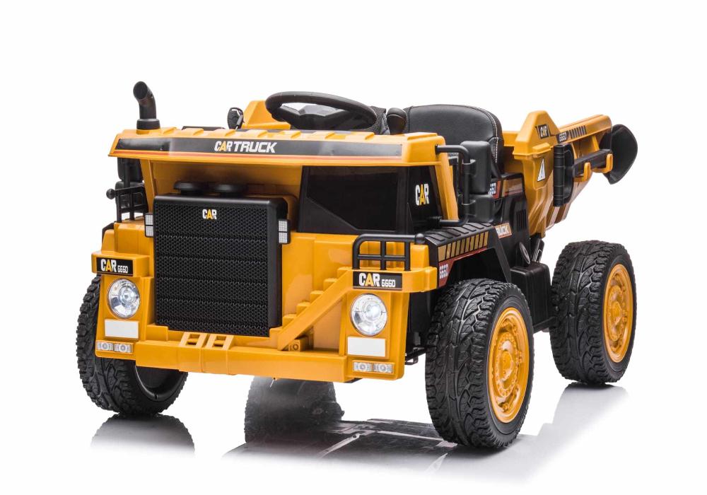 Kids' Dump Truck Ride-On with Remote Control