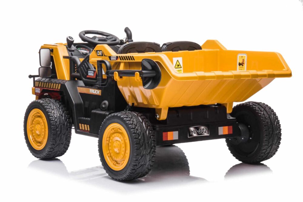Kids' Dump Truck Ride-On with Remote Control
