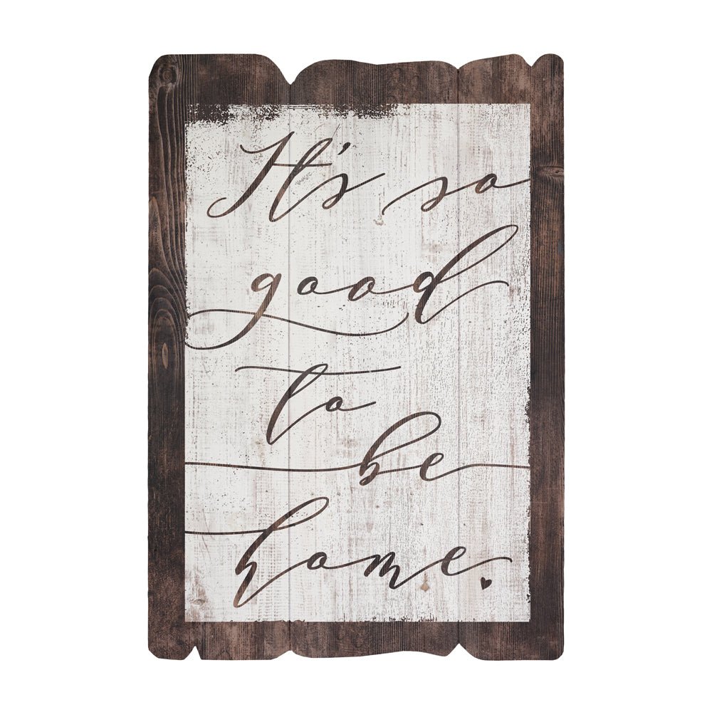 Rustic "It's so good to be home." Wood Wall Sign | Farmhouse Decor fall decor - Coley'sClosetCo